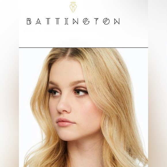 Battington Beauty | 3D Monroe Silk Lashes w/ Glue | Multi-use | NIB - Picture 2 of 10